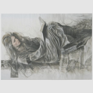 Prayer in Time of Grief Decoupage  Tissue Paper