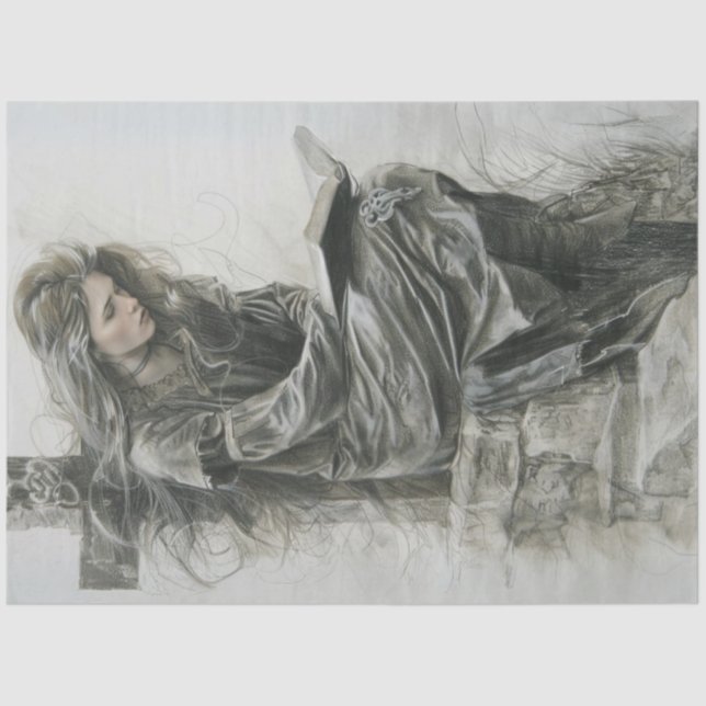 Prayer in Time of Grief Decoupage  Tissue Paper (Front)