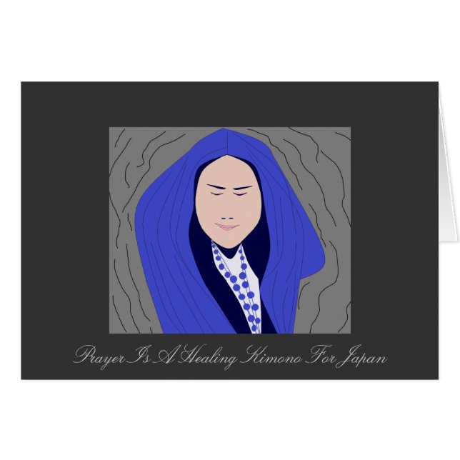 PRAYER IS A HEALING KIMONO FOR JAPAN (Front Horizontal)