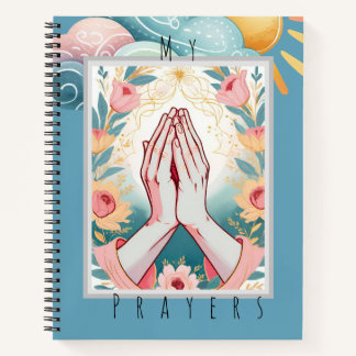 Prayer Journal / Floral Hands in Prayer Christian