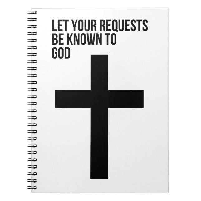Prayer: Let Your Requests be Known to God Notebook (Front)