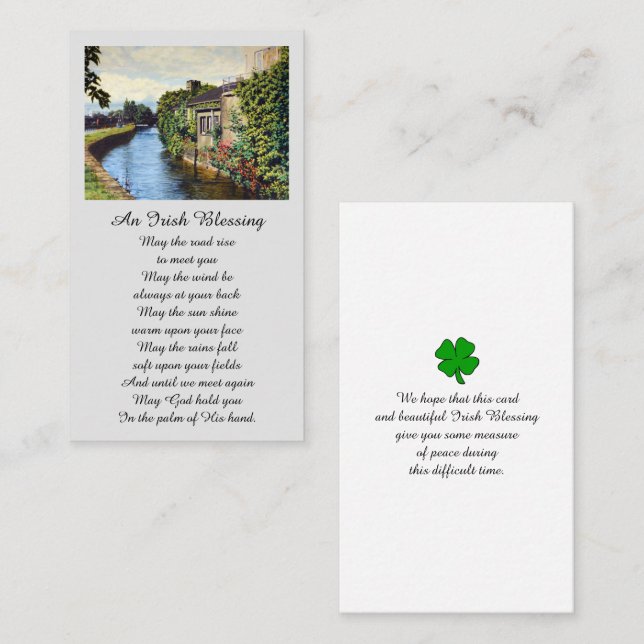 Prayer Memorial Blessing Card (Front/Back)