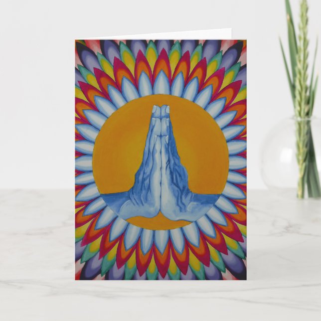Prayer Mountain Greetings Card (Front)
