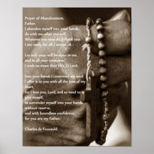 Prayer of Abandonment. Poster