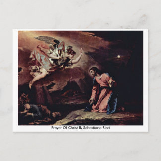 Prayer Of Christ By Sebastiano Ricci Postcard