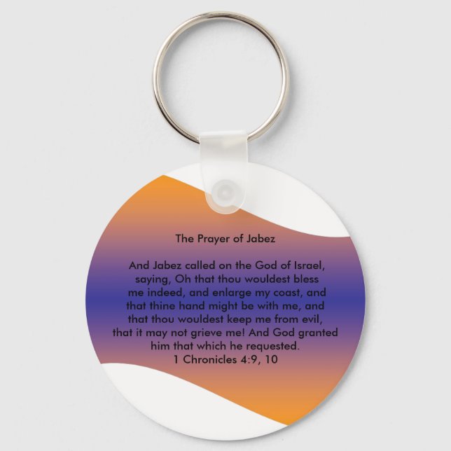 Prayer of Jabez Key Ring (Front)