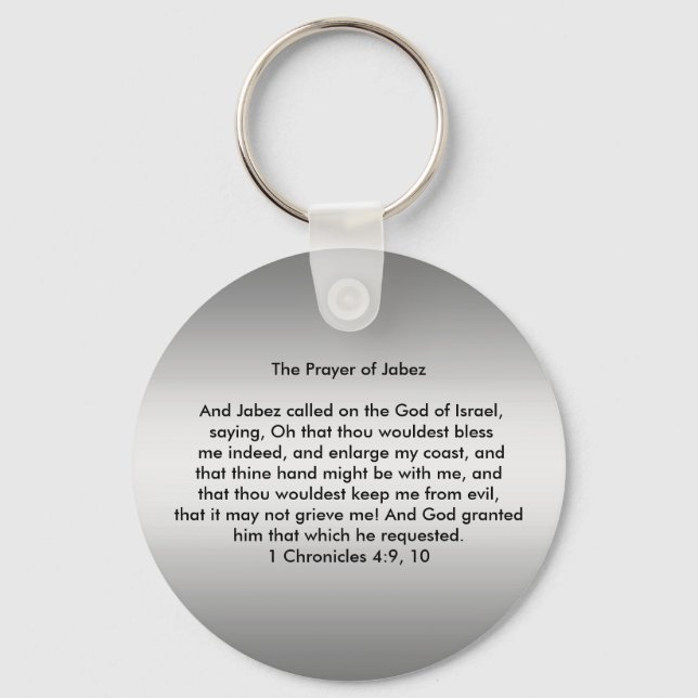 Prayer of Jabez Keychain (Front)