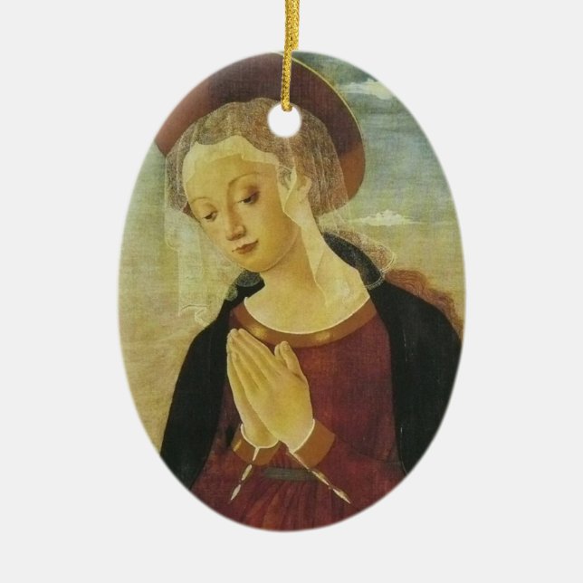 PRAYER  OF LIFE CERAMIC TREE DECORATION (Front)