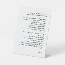 Prayer of Peace by St. Francis of Assisi