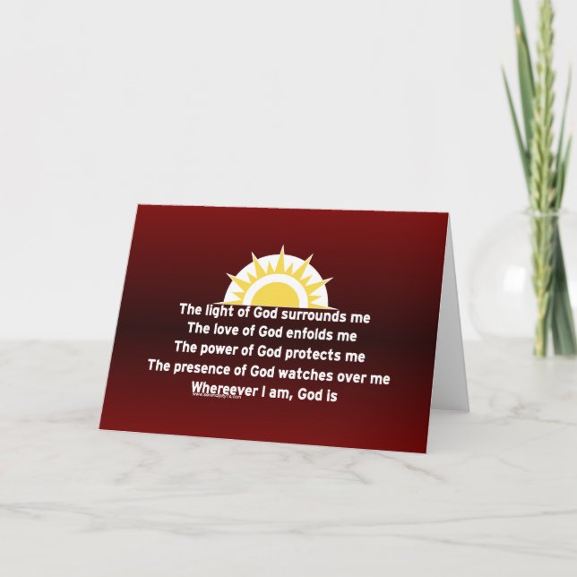 Prayer of Protection Card (Front)