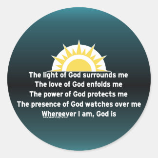 Prayer of Protection Classic Round Sticker