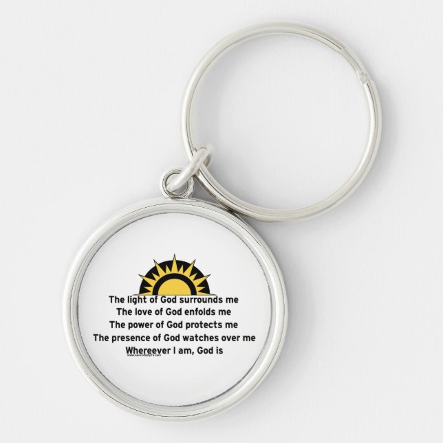 Prayer of Protection Key Ring (Front)