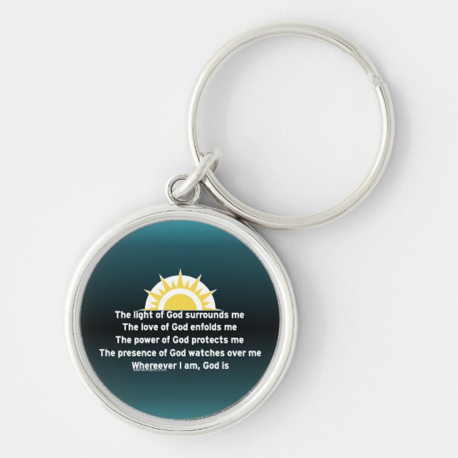 Prayer of Protection Key Ring (Front)