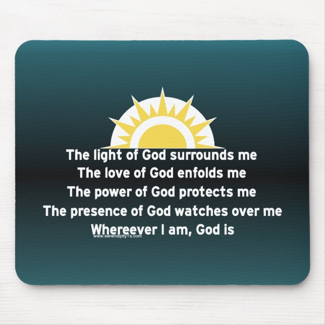 Prayer of Protection Mouse Mat (Front)