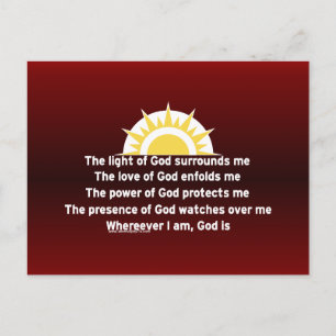 Prayer of Protection Postcard