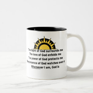 Prayer of Protection Two-Tone Coffee Mug
