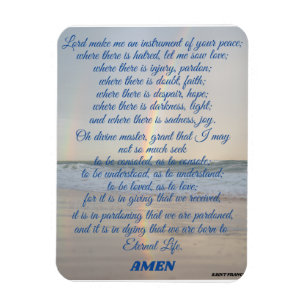 Prayer of Saint Francis    Magnet
