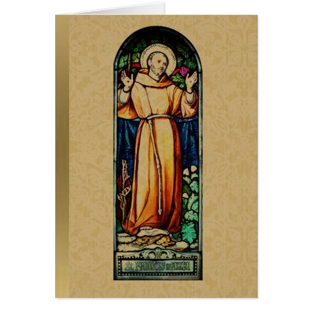 Prayer of Saint Francis of Assisi Stained Glass (Front)