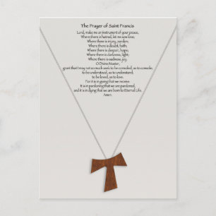 Prayer of Saint Francis Postcard