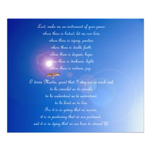 Prayer of Saint Francis Poster