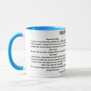PRAYER OF SALVATION MUG