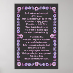 PRAYER OF ST FRANCIS POSTER