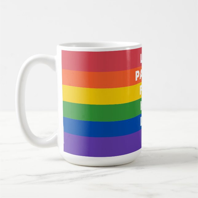 Prayer of St Francis Pride Flag Mus Coffee Mug (Left)