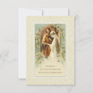 Prayer of St. Padre Pio after Holy Communion Invitation