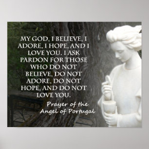 Prayer of The Angel of Portugal. Poster