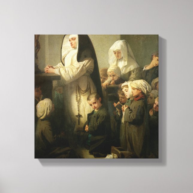 Prayer of the Children Suffering from Ringworm Canvas Print (Front)
