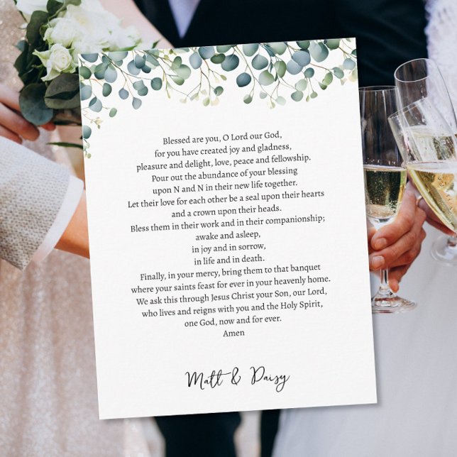 Prayer on your wedding day postcard (Creator Uploaded)