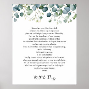 Prayer on your wedding day poster