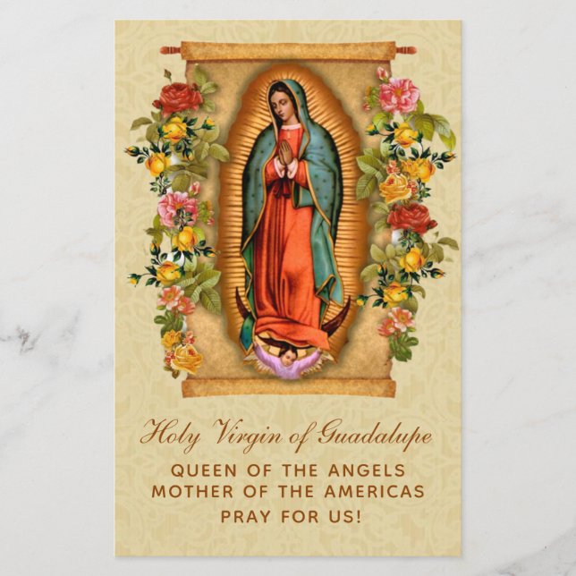 Prayer Our Lady of Guadalupe Corona Virus COVID-19 (Front)