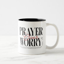 Prayer Over Worry mug