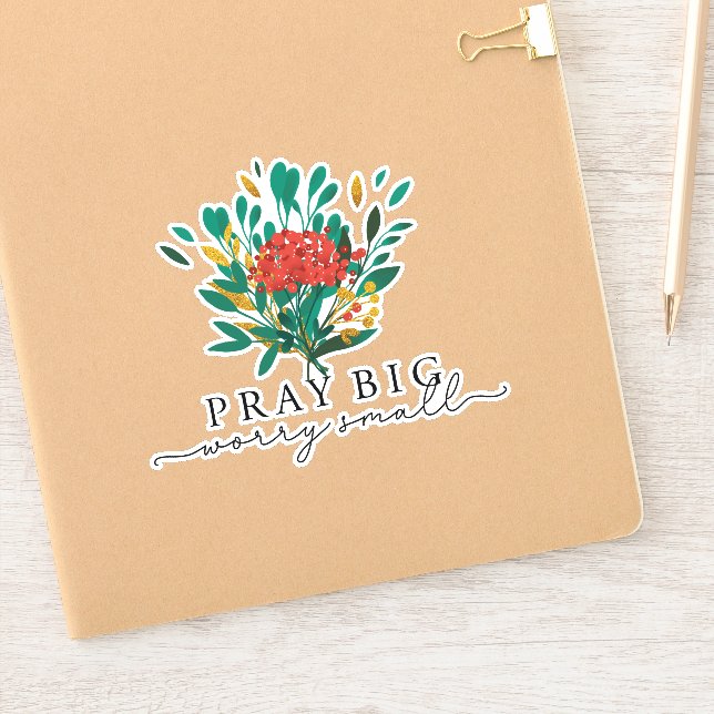 Prayer Quote Christian Bible Verse Sticker (Notebook)