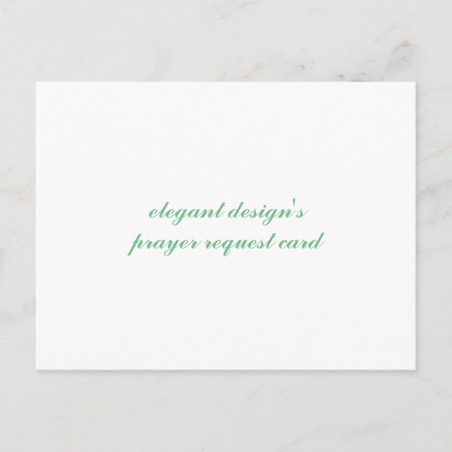 prayer request postcard (Front)