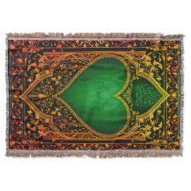 Prayer rug throw blanket
