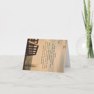 Prayer Serenity Peace Guidance Sunny Seascape Note Card