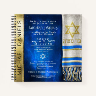 Prayer Shawl Artwork 3 Ring Binder Notebook