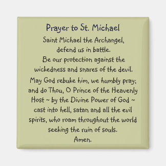 Prayer ~ St. Michael Magnet