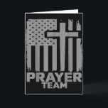 Prayer Team American Flag Christian Family Christi Card<br><div class="desc">Prayer Team American Flag Christian Family Christianity</div>