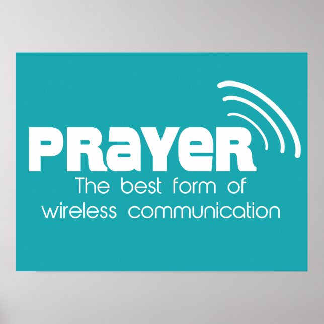 Prayer the Best Form of Communication Poster (Front)