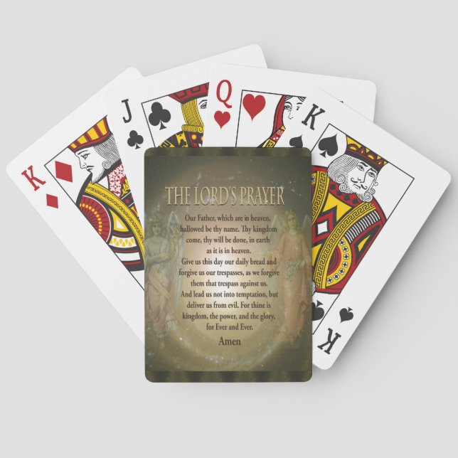 Prayer - The Lord's Prayer Playing Cards (Back)