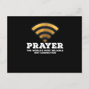 Prayer The Most Reliable Wifi Connection Postcard