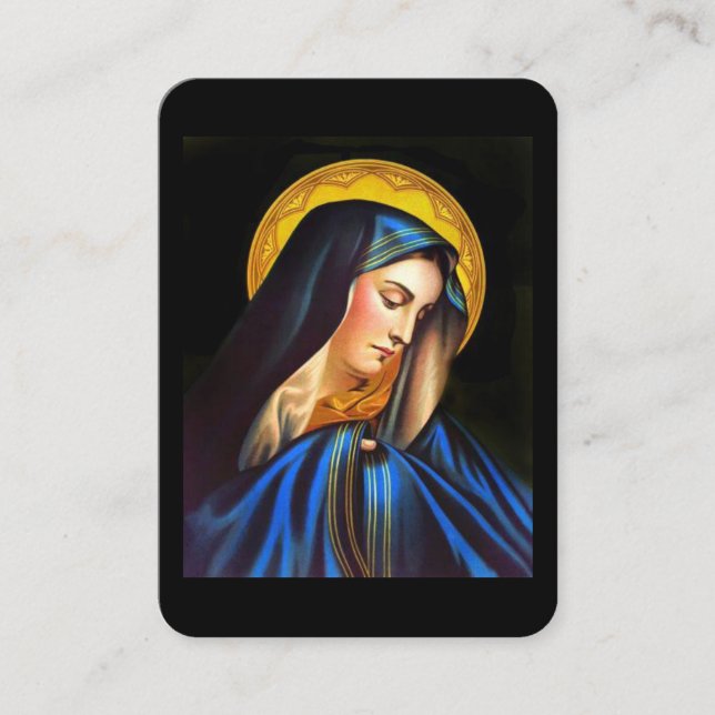 Prayer to Mary For a Happy Death Prayer Card (Front)