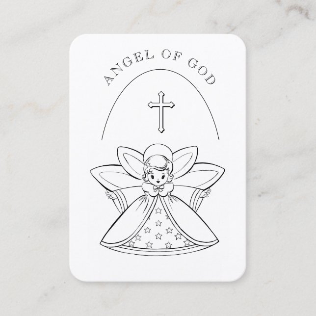 Prayer to My Guardian Angel Holy Card (Front)
