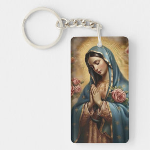 Prayer To Our Lady Of Guadalupe Key Ring