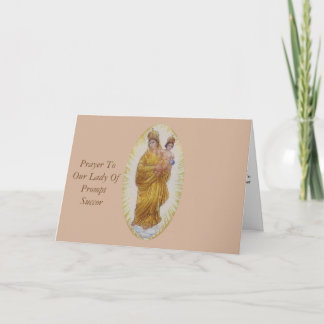 Prayer To Our Lady Of Prompt Succour Announcement