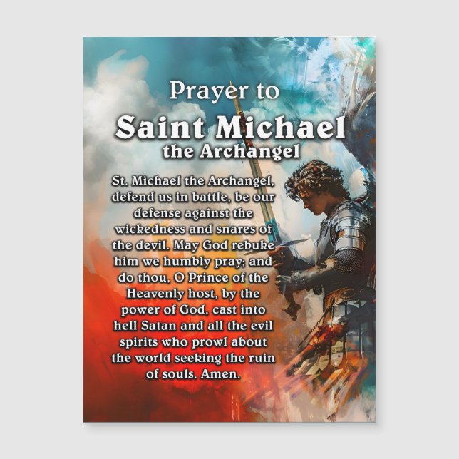 Prayer to Saint Michael the Archangel  (Front)