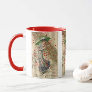 Prayer to Saint Valentine, Vintage Victorian Lady Mug